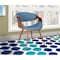 Armen Living Butterfly Mid-Century Dining Chair in Walnut Finish and Blue Fabric LCBUCHWABL - alternate 6